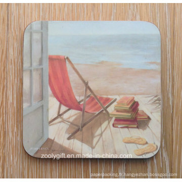 Impression personnalisée Impression MDF Cork Cup Coaster 4 Coaster Pad